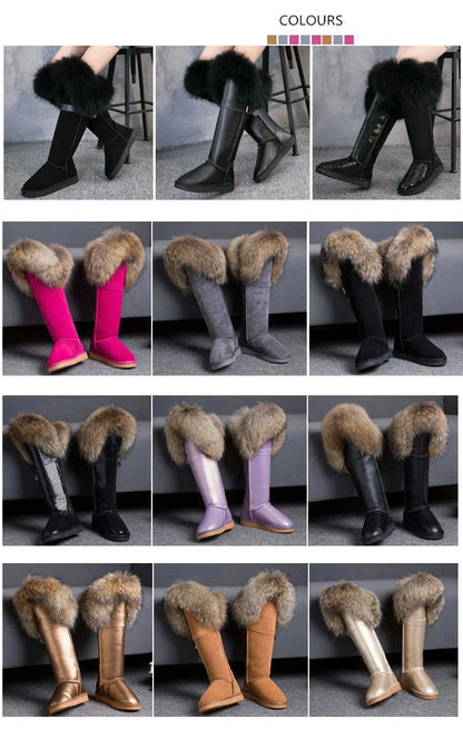 Bellanica - Fox fur leather boots