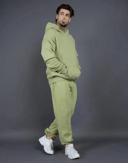 Bellanica - Fleece-Lined Thick Hooded Sweatshirt Set