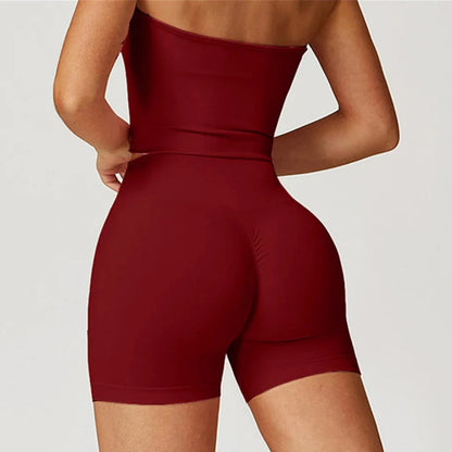 Bellanica - Seamless high-waist push-up shorts
