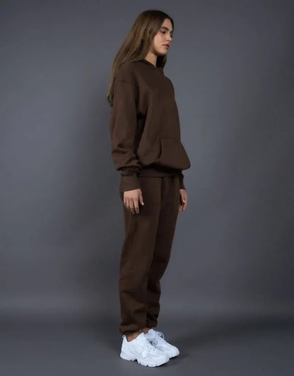 Bellanica - Fleece-Lined Thick Hooded Sweatshirt Set