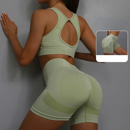 Bellanica - Women’s yoga workout shorts set