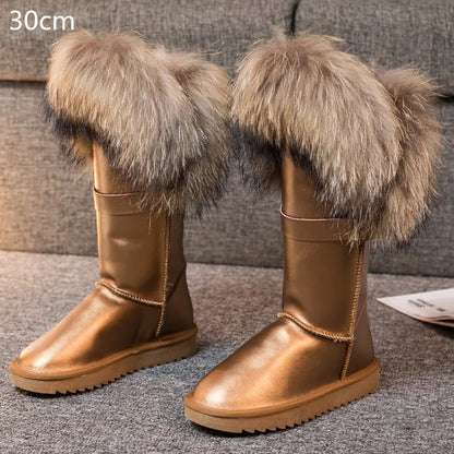 Bellanica - Fox fur leather boots