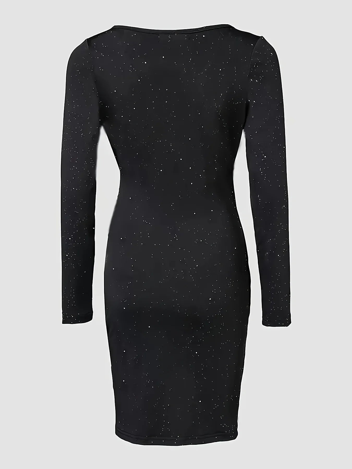 Elegant Plus-Size Black Dress, Urban Chic