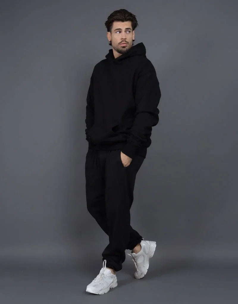 Bellanica - Fleece-Lined Thick Hooded Sweatshirt Set