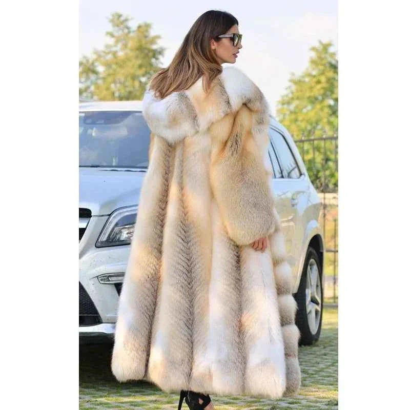Women’s Long Faux-Fur Coat