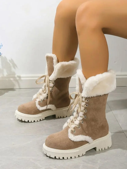 Bellanica - Plush faux snow boots