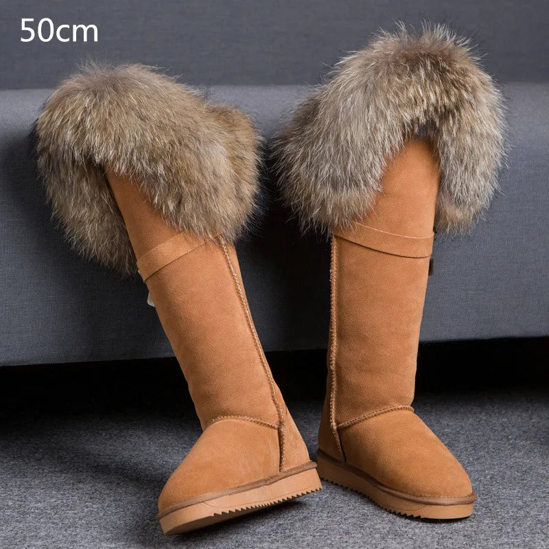 Bellanica - Fox fur leather boots