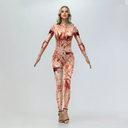 Bellanica - Bloody Zombie Bodysuit Halloween Costume