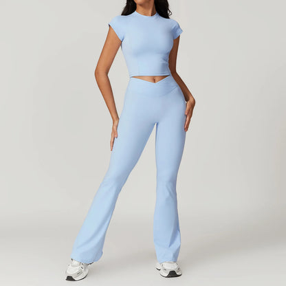 Bellanica - 2-Piece Crop Top Leggings Set