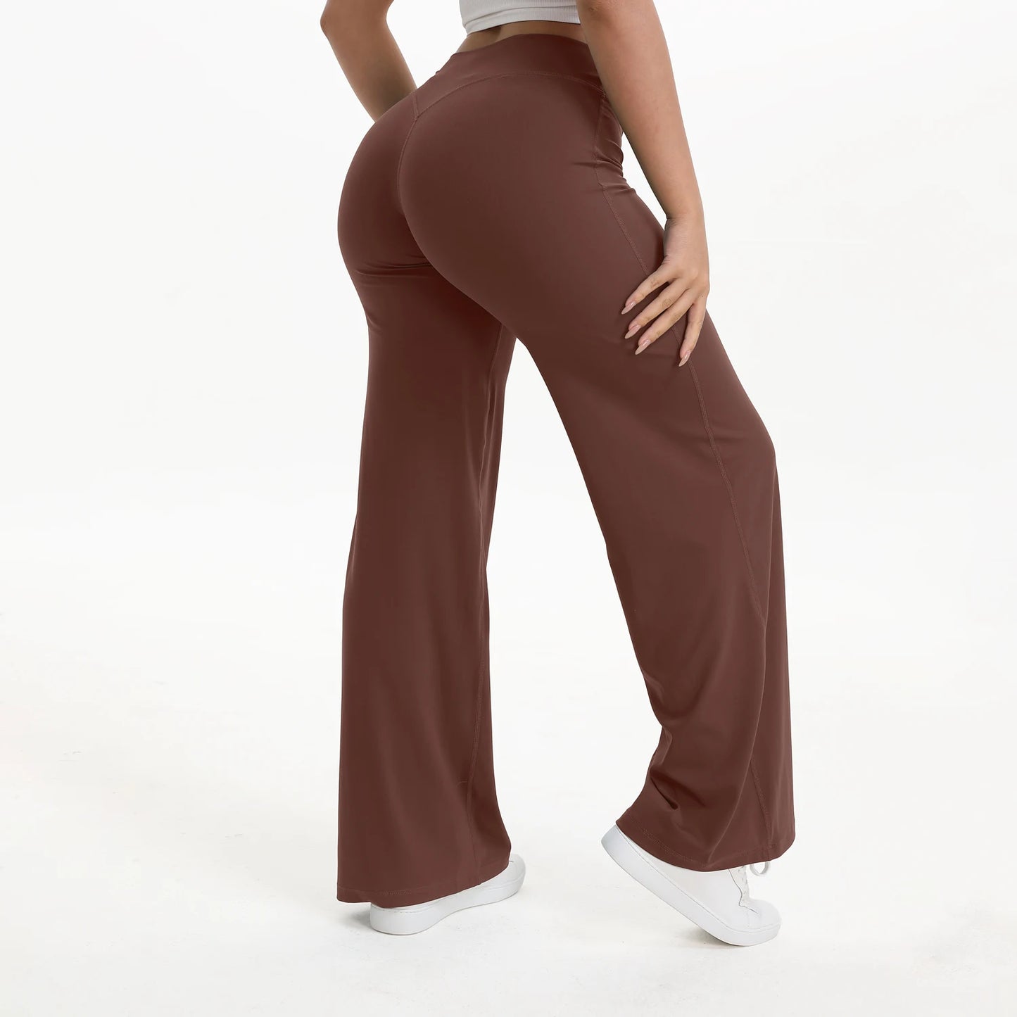 Mid-waist soft yoga gym leggings - Bellanica