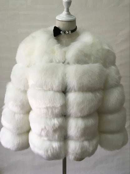 Bellanica - Faux Fur Women Coats Solid