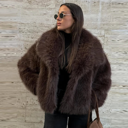 Bellanica - Luxury Thick Faux Fur Coat for Women