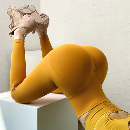 Bellanica - Seamless High-Waist Push-Up Leggings