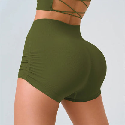 Bellanica - Seamless high-waist scrunch shorts