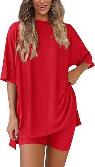 Casual Pocket Shorts Two-Piece Set
