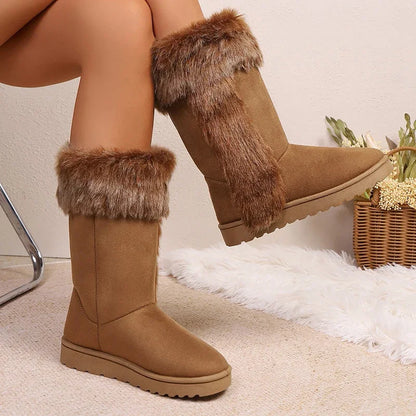 Bellanica - Plush faux fur boots