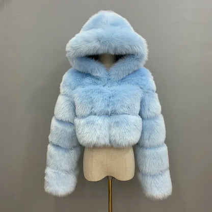 Bellenica - Pink Faux Fur Coat