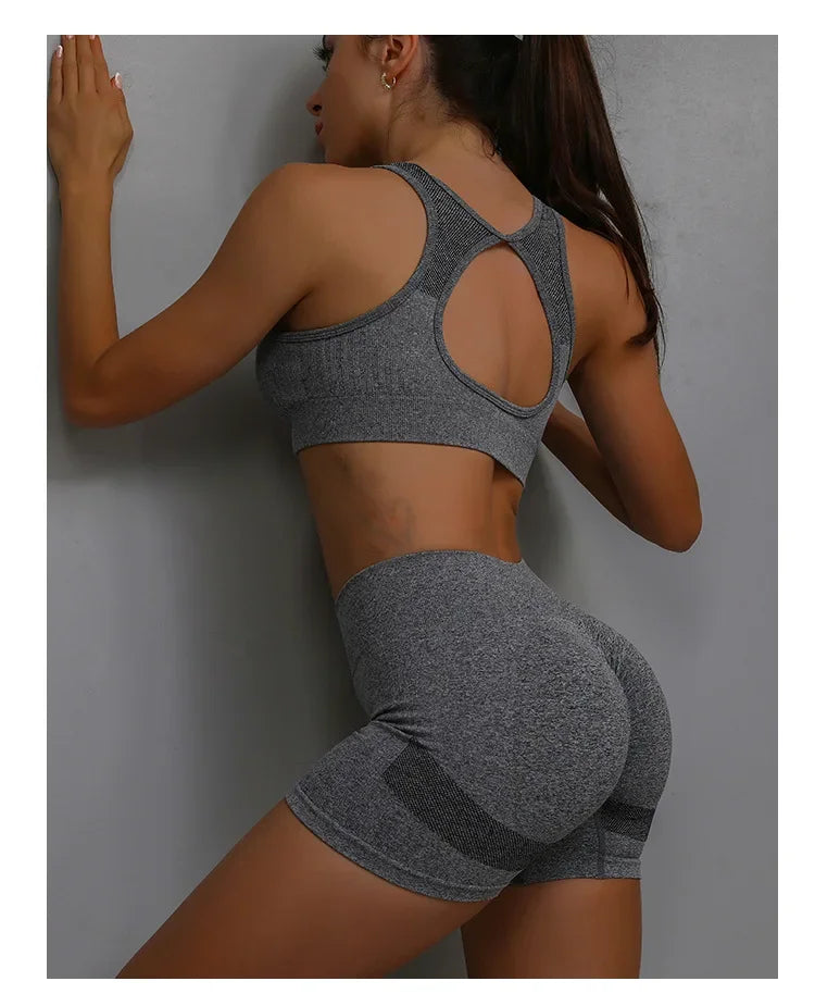 Bellanica - Women’s yoga workout shorts set