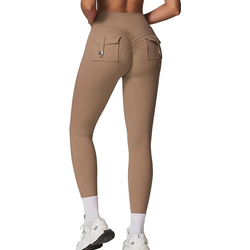 Bellanica - Women Wide-Leg Stretch Yoga Pants with Back Pockets