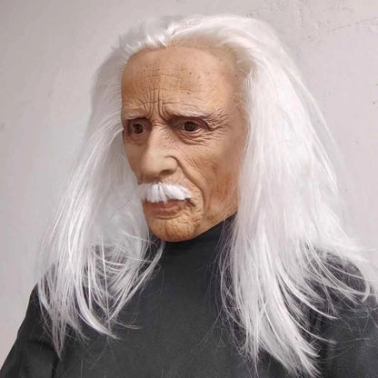 Realistic Full Head Latex Old Man Mask