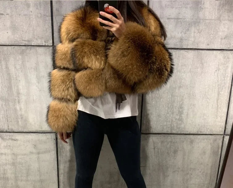 Bellanica - Raccoon Fur Jacket Autumn Winter