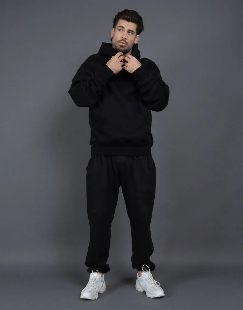 Bellanica - Fleece-Lined Thick Hooded Sweatshirt Set