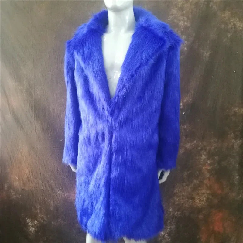 Bellanica - Men's Faux Fur Overcoat
