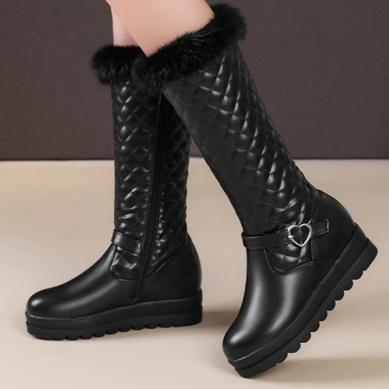 Bellanica - Fur knee winter boots