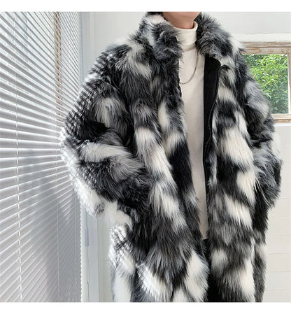 Bellanica - Men’s Hip-Hop Faux-Fur Coat