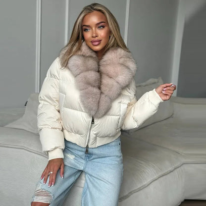 Bellanica - Women's warm belted hooded winter parka