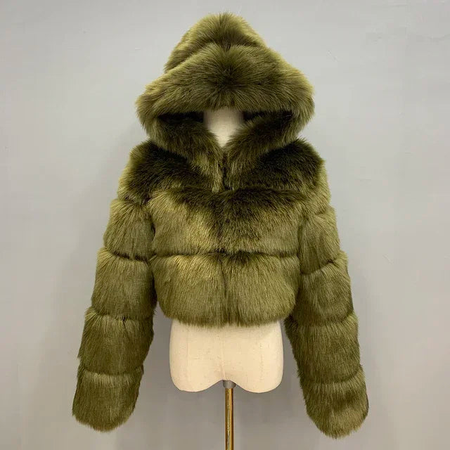 Bellenica - Pink Faux Fur Coat