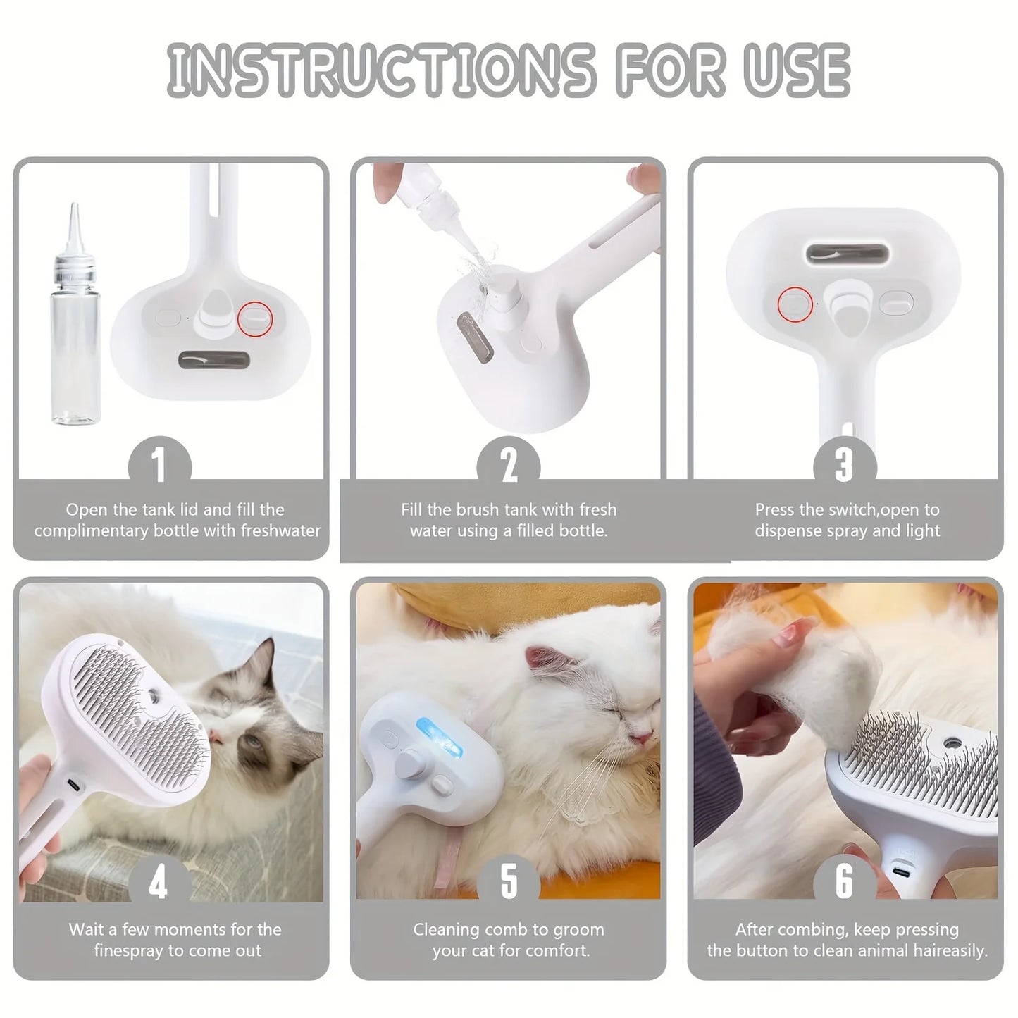 Bellanica: Pet Grooming Brush