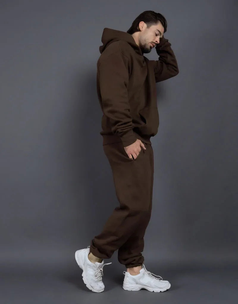 Bellanica - Fleece-Lined Thick Hooded Sweatshirt Set