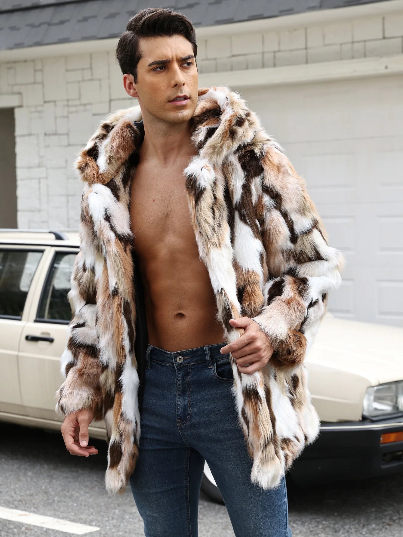 Bellanica - Men’s Faux-Fur Midcoat