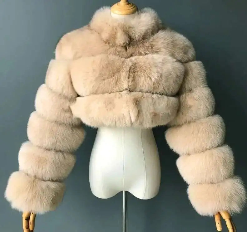 Bellanica - Women’s Short Faux-Fur Jacket