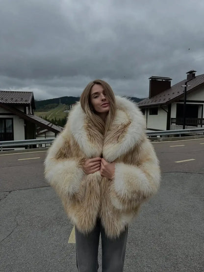 Bellanica - Women Casual Mixed Color Hooded