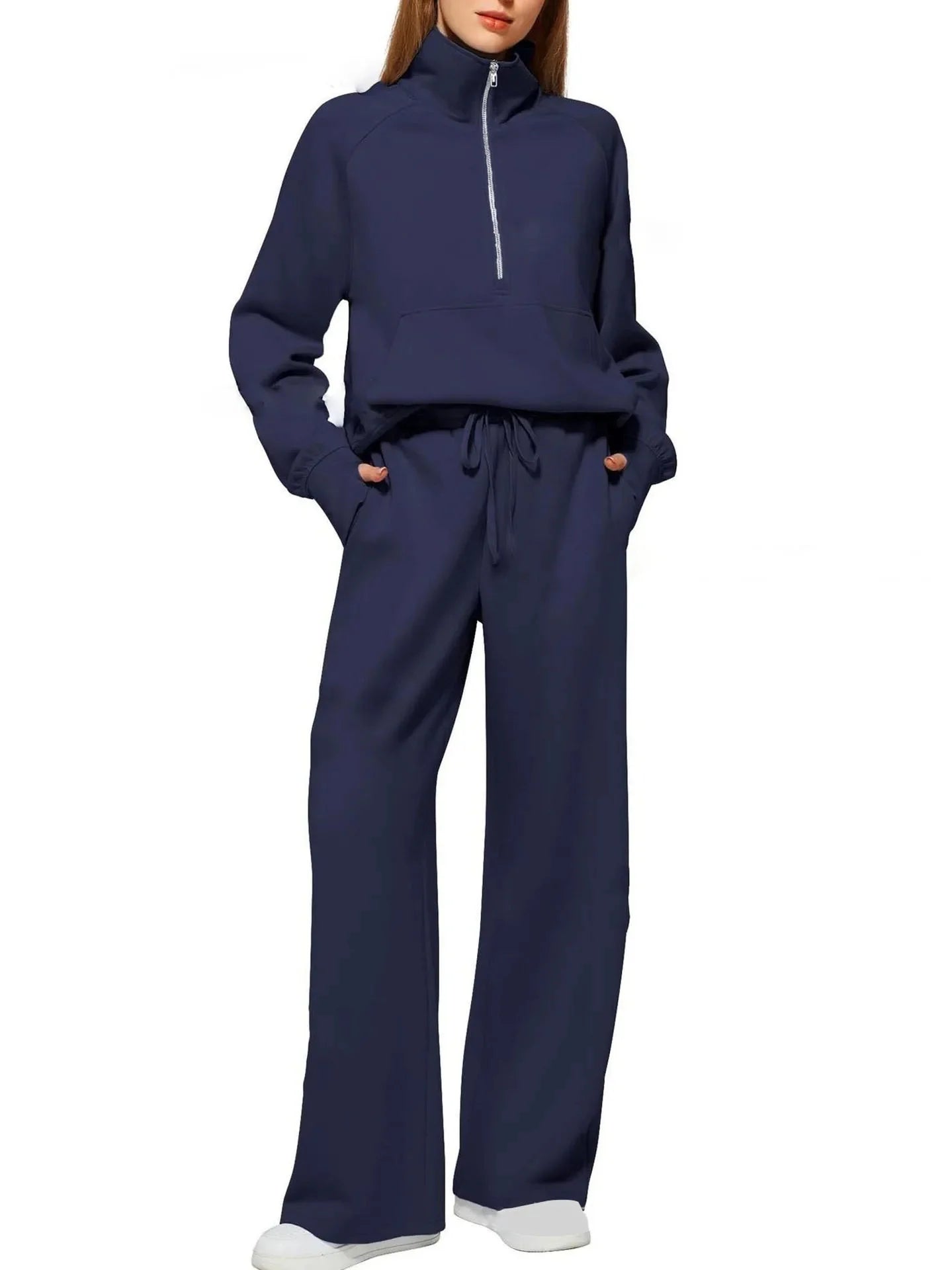 Bellanica - Women's 2-Piece Zipper Sweat Set