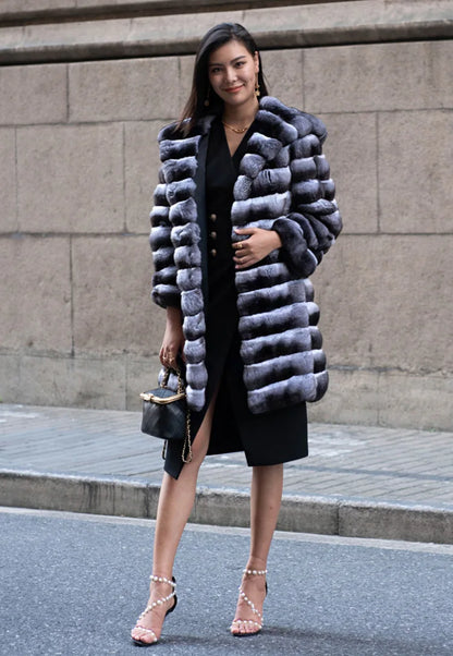 Bellanica - Long Faux Fur Coat Jacket