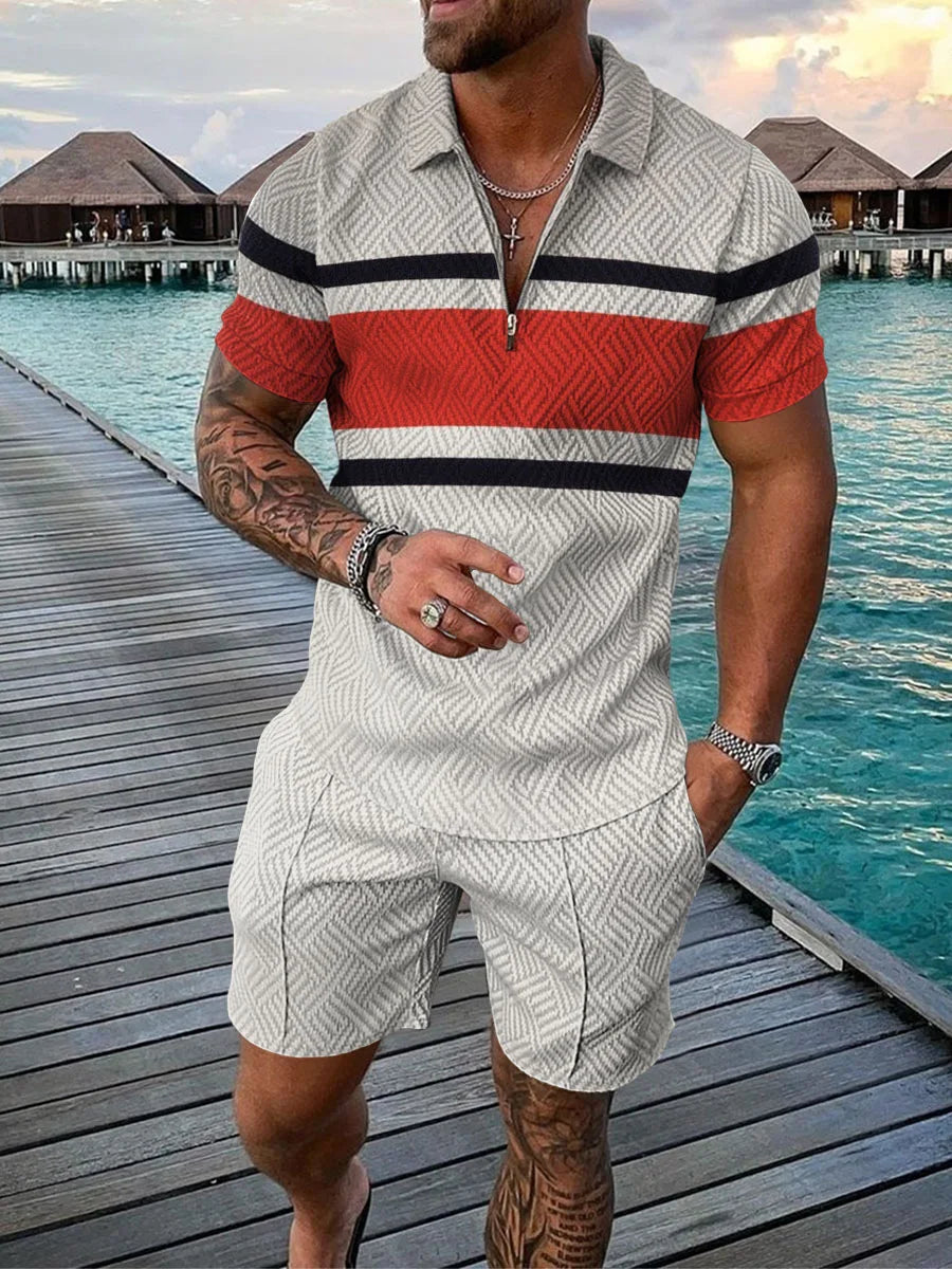 Bellanica - 3D Stripe Men's Summer Set