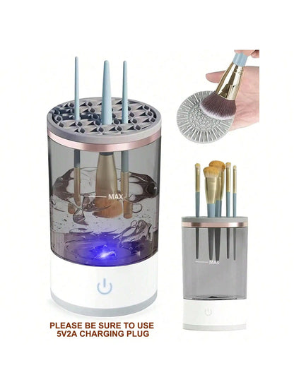 Bellanica - Nettoyeur de pinceaux de maquillage électrique 
