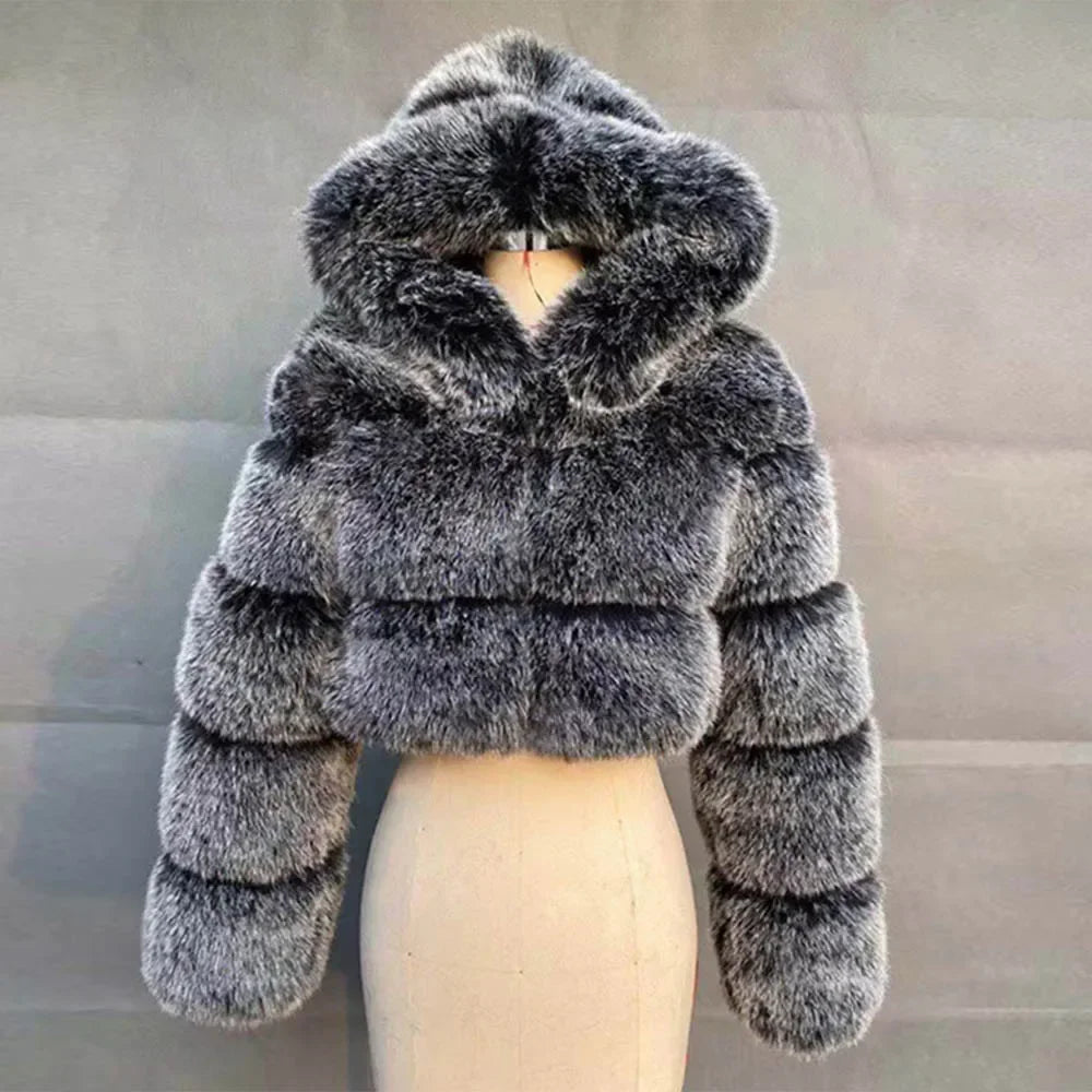 Bellenica - Pink Faux Fur Coat