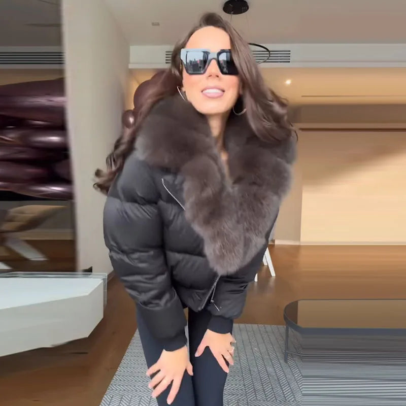 Bellanica - Women's warm belted hooded winter parka