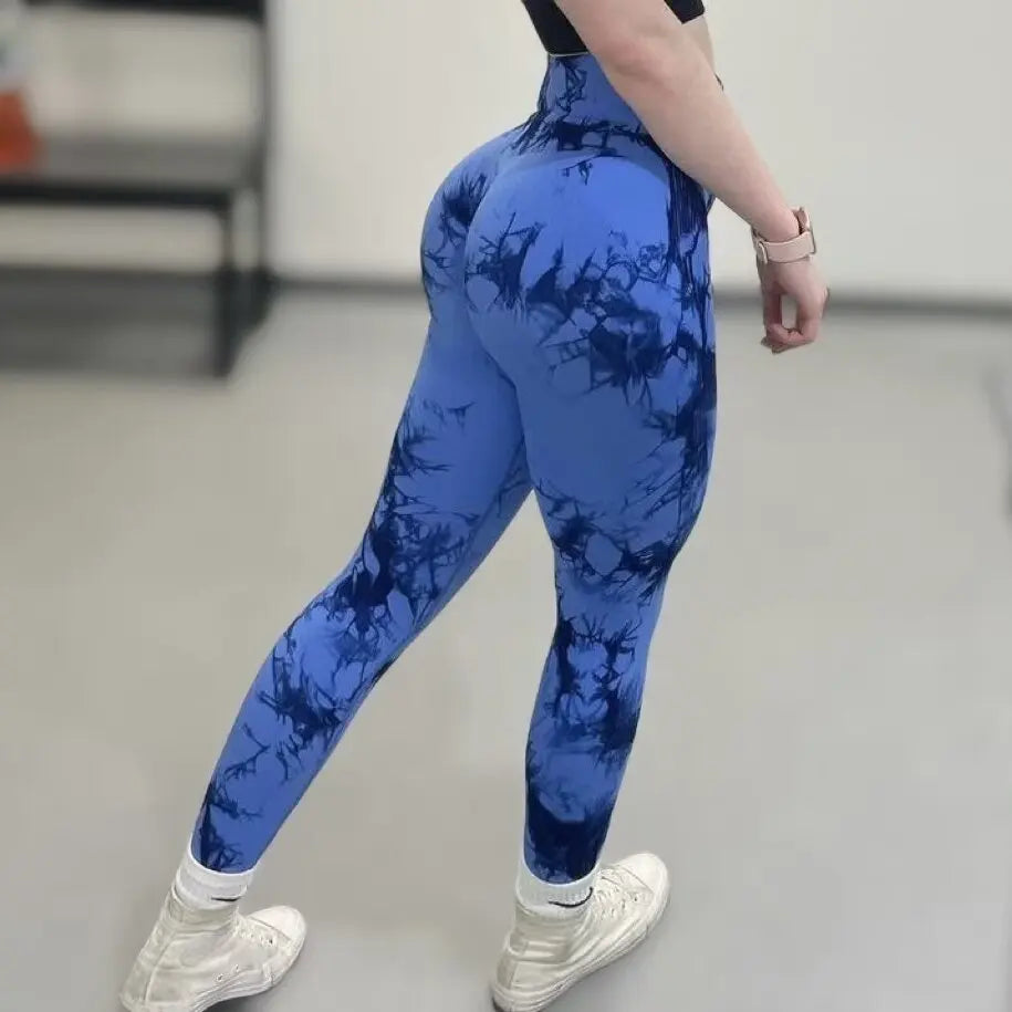 Bellanica - Women’s Tie-Dye Butt-Lifting Yoga Leggings
