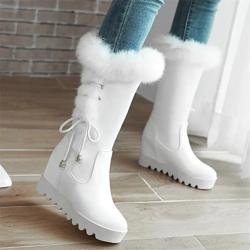 Bellanica - Fur mid-calf boots