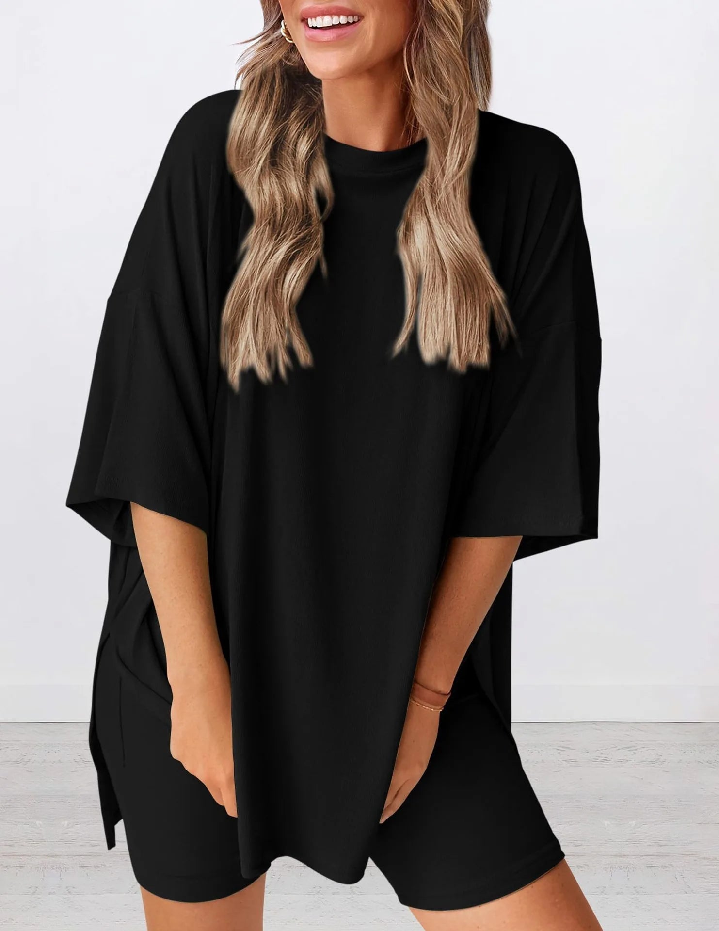 Casual Pocket Shorts Two-Piece Set