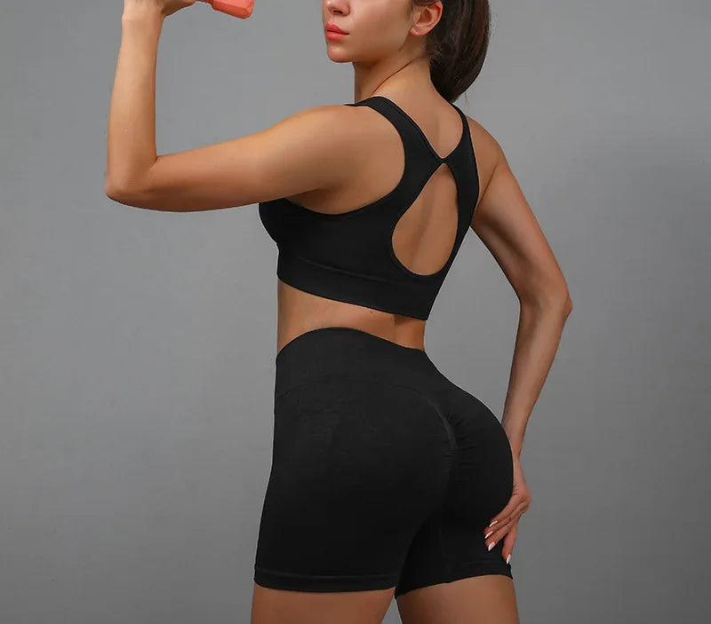 Bellanica - Women’s yoga workout shorts set
