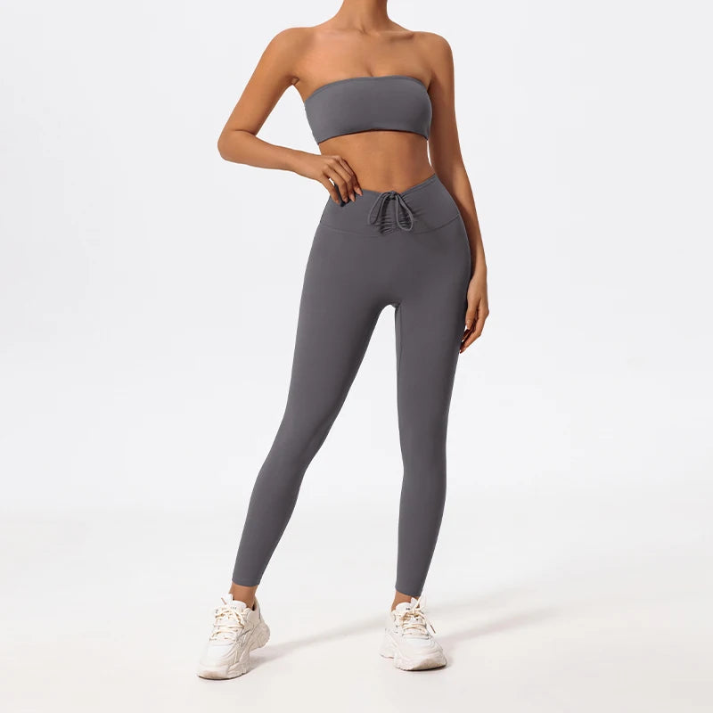 Bellanica - Women’s strapless workout bra set