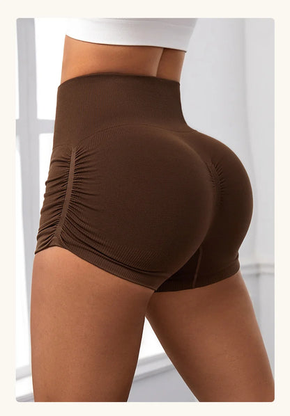 Bellanica - Seamless high-waist scrunch shorts