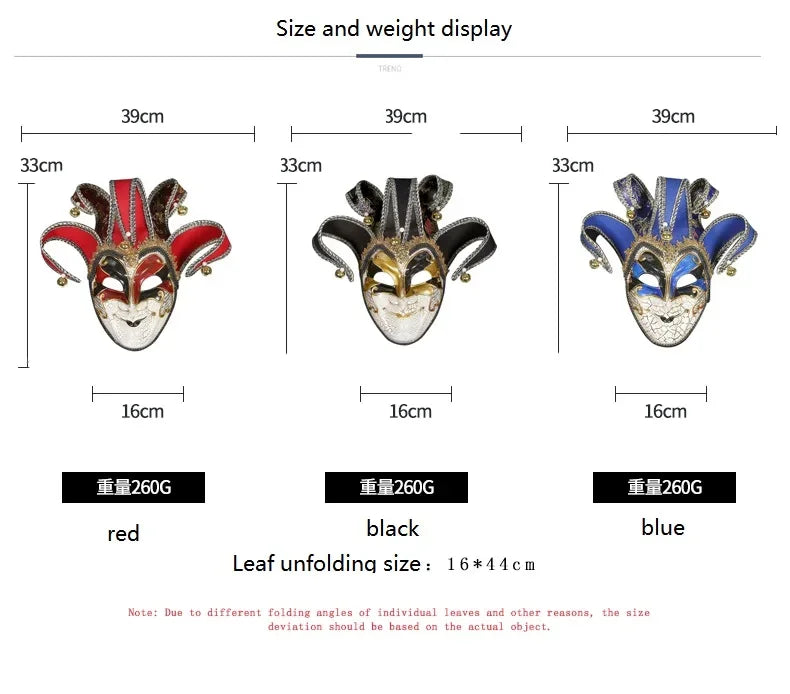 Bellanica - Joker Venetian Masquerade Party Mask