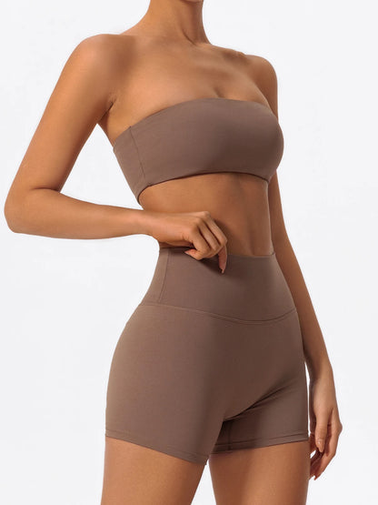 Bellanica - Women’s strapless workout bra set